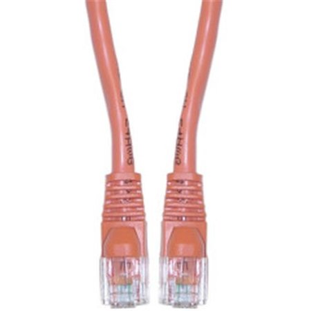 CABLE WHOLESALE CableWholesale 10X8-33325 Cat6 Orange Ethernet Crossover Cable  Snagless Molded Boot  25 foot 10X8-33325